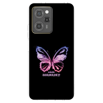 Picasee silikonska prozirna maskica za Xiaomi Poco X5 Pro - Diamanty Purple