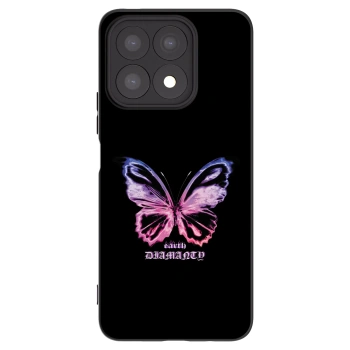 Picasee crna silikonska maskica za Honor X8a - Diamanty Purple