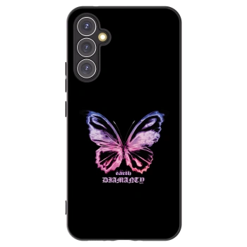 Picasee crna silikonska maskica za Samsung Galaxy A34 5G A346B - Diamanty Purple