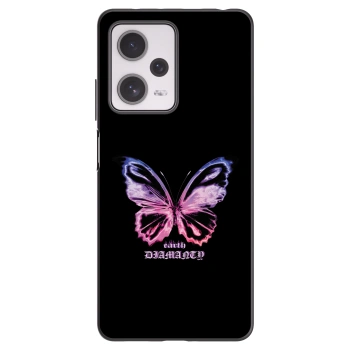 Picasee crna silikonska maskica za Xiaomi Redmi Note 12 Pro+ 5G - Diamanty Purple