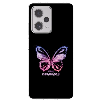Picasee silikonska prozirna maskica za Xiaomi Redmi Note 12 Pro+ 5G - Diamanty Purple