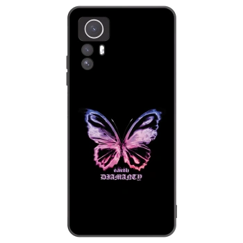 Picasee crna silikonska maskica za Xiaomi Redmi Note 12S - Diamanty Purple