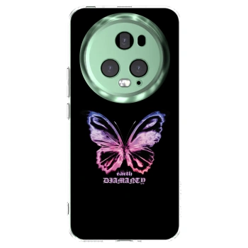Picasee silikonska prozirna maskica za Honor Magic5 Pro - Diamanty Purple