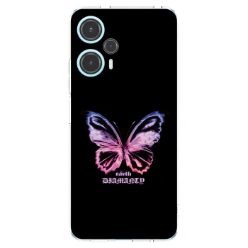 Picasee silikonska prozirna maskica za Xiaomi Poco F5 - Diamanty Purple
