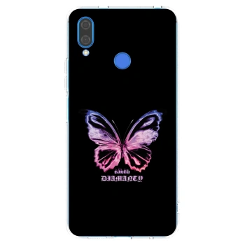 Picasee silikonska prozirna maskica za Huawei Nova 3 - Diamanty Purple