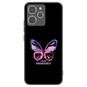 Picasee crna silikonska maskica za Xiaomi Redmi 12 4G - Diamanty Purple