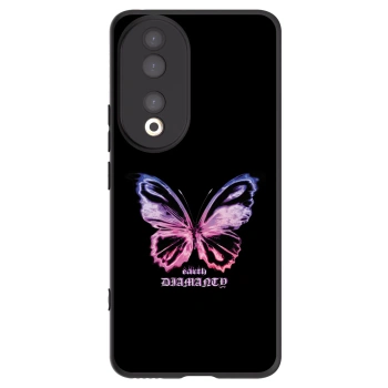 Picasee crna silikonska maskica za Honor 90 5G - Diamanty Purple