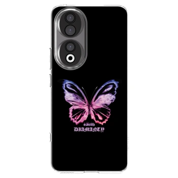 Picasee silikonska prozirna maskica za Honor 90 5G - Diamanty Purple