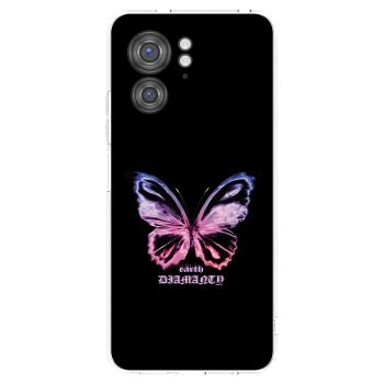 Picasee silikonska prozirna maskica za Motorola Edge 40 - Diamanty Purple