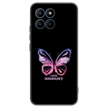 Picasee crna silikonska maskica za Honor 70 Lite - Diamanty Purple