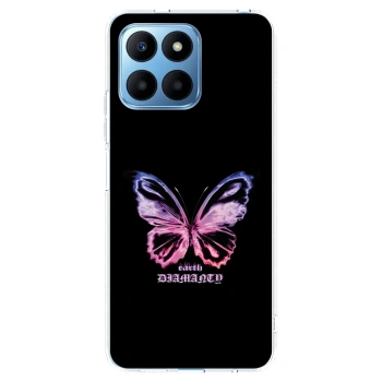 Picasee silikonska prozirna maskica za Honor 70 Lite - Diamanty Purple