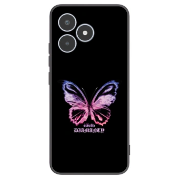 Picasee crna silikonska maskica za Realme C53 - Diamanty Purple