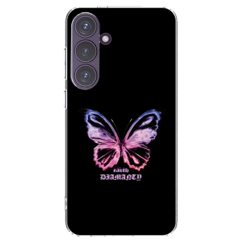 Picasee silikonska prozirna maskica za Samsung Galaxy S24+ S926B 5G - Diamanty Purple