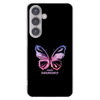 Picasee silikonska prozirna maskica za Samsung Galaxy S24 S921B 5G - Diamanty Purple