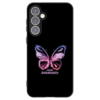 Picasee crna silikonska maskica za Samsung Galaxy S23 FE S711B - Diamanty Purple