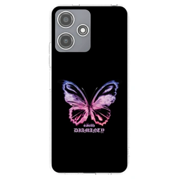 Picasee silikonska prozirna maskica za Xiaomi Redmi 12 5G - Diamanty Purple
