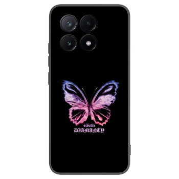 Picasee crna silikonska maskica za Xiaomi Poco X6 Pro - Diamanty Purple