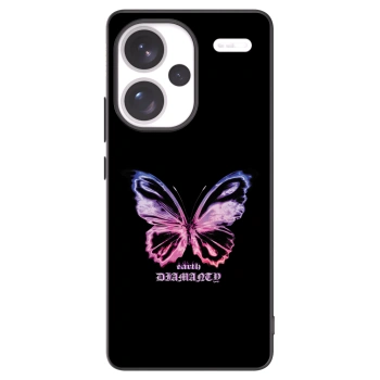 Picasee crna silikonska maskica za Xiaomi Redmi Note 13 Pro+ 5G - Diamanty Purple