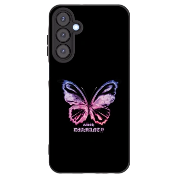 Picasee crna silikonska maskica za Samsung Galaxy A25 A256B 5G - Diamanty Purple