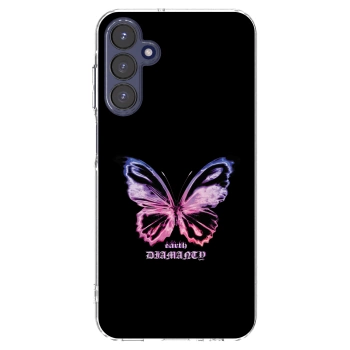 Picasee silikonska prozirna maskica za Samsung Galaxy A15 A155F 4G - Diamanty Purple