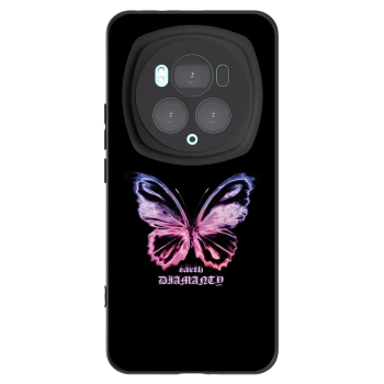 Picasee crna silikonska maskica za Honor Magic6 Pro - Diamanty Purple