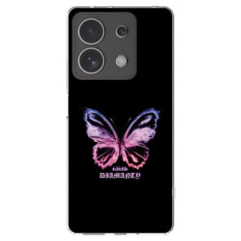 Picasee silikonska prozirna maskica za Xiaomi Redmi Note 13 4G - Diamanty Purple