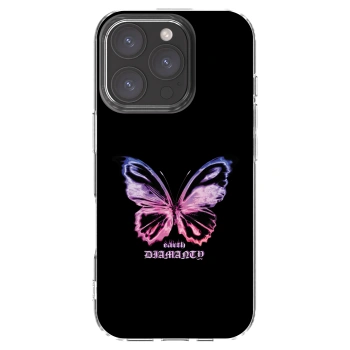 Picasee silikonska prozirna maskica za Apple iPhone 16 Pro - Diamanty Purple