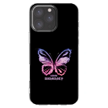 Picasee silikonska prozirna maskica za Apple iPhone 16 Pro Max - Diamanty Purple