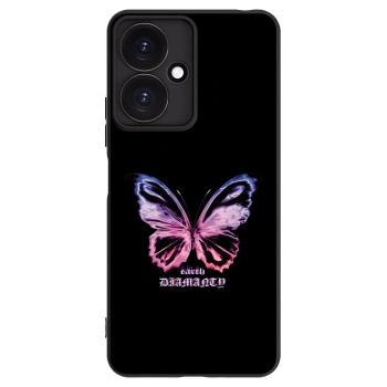 Picasee crna silikonska maskica za Xiaomi Redmi 13C 5G - Diamanty Purple