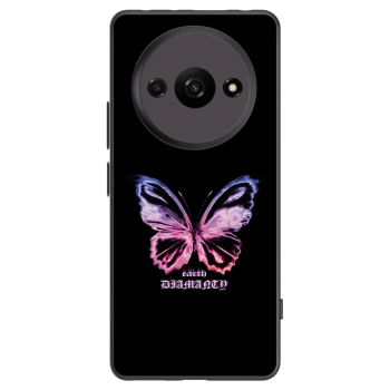 Picasee crna silikonska maskica za Xiaomi Redmi A3 - Diamanty Purple