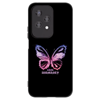 Picasee crna silikonska maskica za Honor 200 Lite - Diamanty Purple