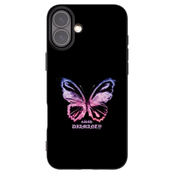 Picasee crna silikonska maskica za Apple iPhone 16 Plus - Diamanty Purple