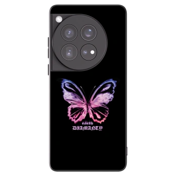 Picasee crna silikonska maskica za OnePlus 12 5G - Diamanty Purple