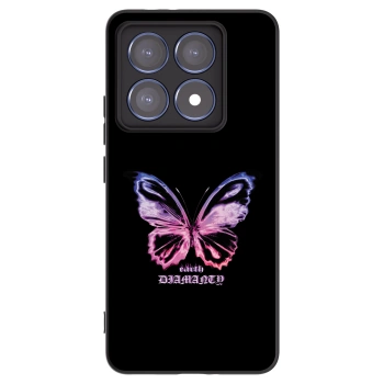 Picasee crna silikonska maskica za Xiaomi 14T Pro - Diamanty Purple