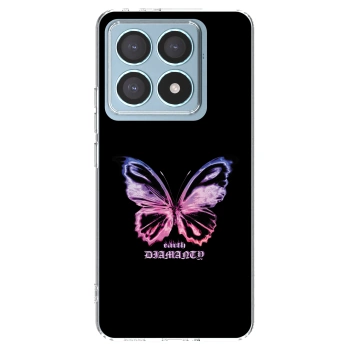 Picasee silikonska prozirna maskica za Xiaomi 14T Pro - Diamanty Purple