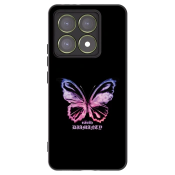 Picasee crna silikonska maskica za Xiaomi 14T - Diamanty Purple