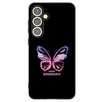 Picasee crna silikonska maskica za Samsung Galaxy S24 FE S721B - Diamanty Purple
