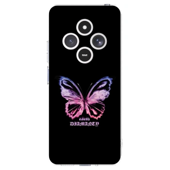 Picasee silikonska prozirna maskica za Xiaomi Redmi 14C - Diamanty Purple