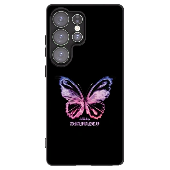 Picasee crna silikonska maskica za Samsung Galaxy S25 Ultra 5G - Diamanty Purple