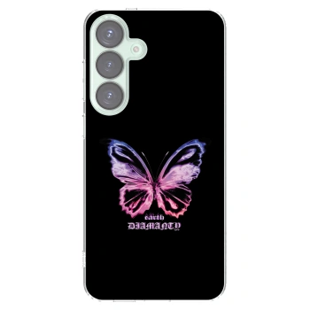 Picasee silikonska prozirna maskica za Samsung Galaxy S25+ 5G - Diamanty Purple