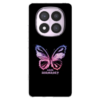 Picasee silikonska prozirna maskica za Xiaomi Redmi Note 14 Pro 4G - Diamanty Purple