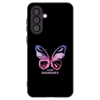 Picasee crna silikonska maskica za Samsung Galaxy A56 5G A566B - Diamanty Purple
