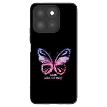 Picasee crna silikonska maskica za Honor X8c - Diamanty Purple