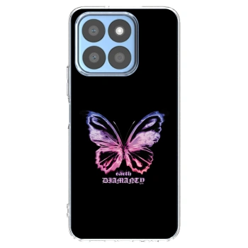 Picasee silikonska prozirna maskica za Honor X8c - Diamanty Purple