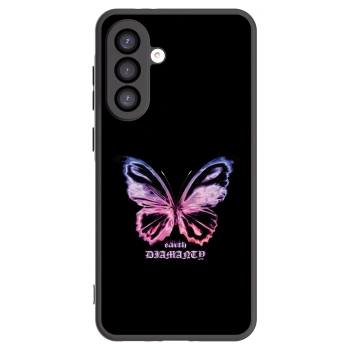 Picasee crna silikonska maskica za Samsung Galaxy A26 5G A266B - Diamanty Purple