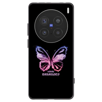 Picasee crna silikonska maskica za Vivo X200 Pro - Diamanty Purple