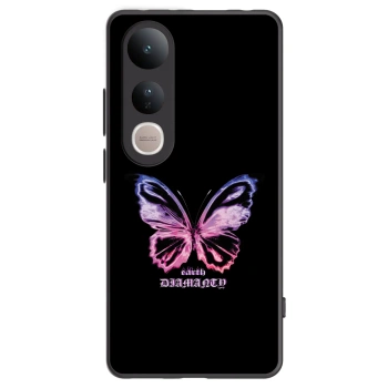Picasee crna silikonska maskica za Vivo V50 Lite 5G - Diamanty Purple