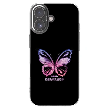 Picasee silikonska prozirna maskica za Apple iPhone 17 - Diamanty Purple