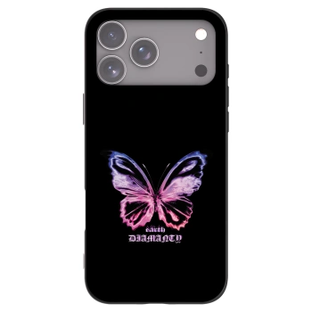 Picasee crna silikonska maskica za Apple iPhone 17 Pro Max - Diamanty Purple
