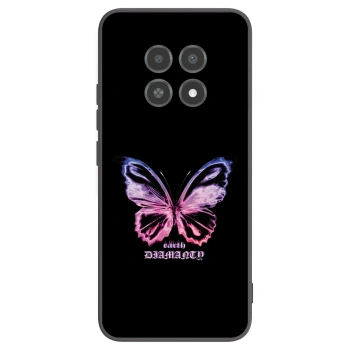 Picasee crna silikonska maskica za Realme 12X - Diamanty Purple